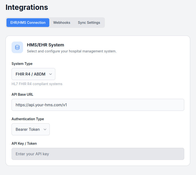 HSM Integration Dashboard